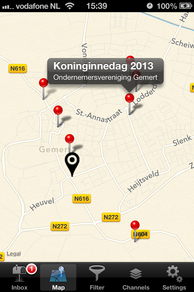 Map iphone-app